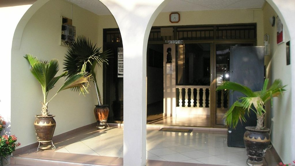 front of Osda Guest House in Accra Ghana