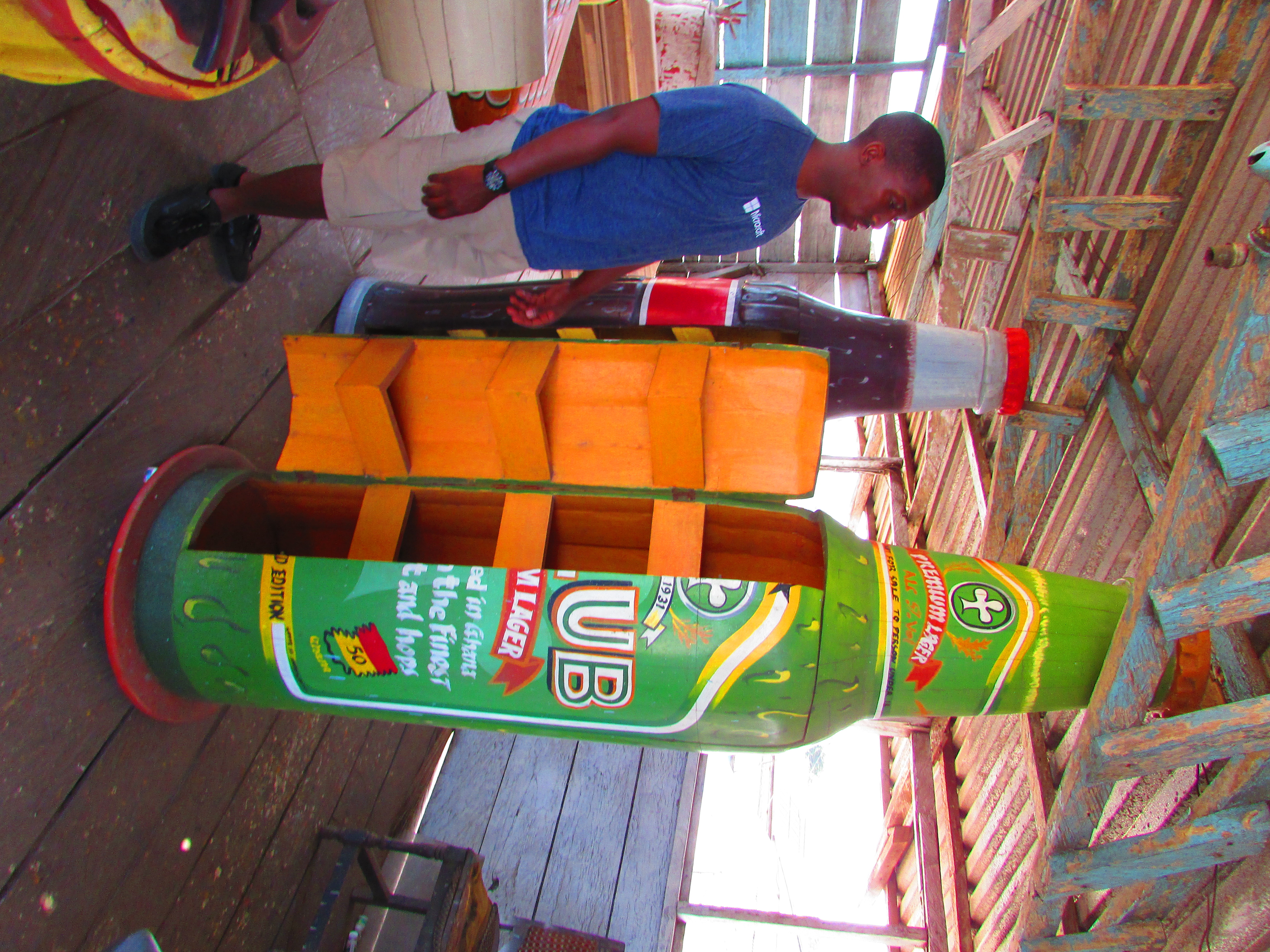 Teshie Coffin shape of bottle
