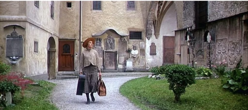 Image of the Nonnberg abbey, a film location for Sound of Music film, in 1965
