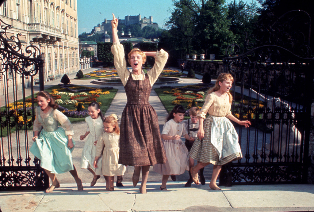 A film location from the Sound of Music movie located at the Mirabell Gardens in Salzburg.