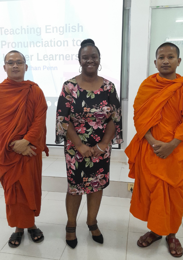 teacher with monks